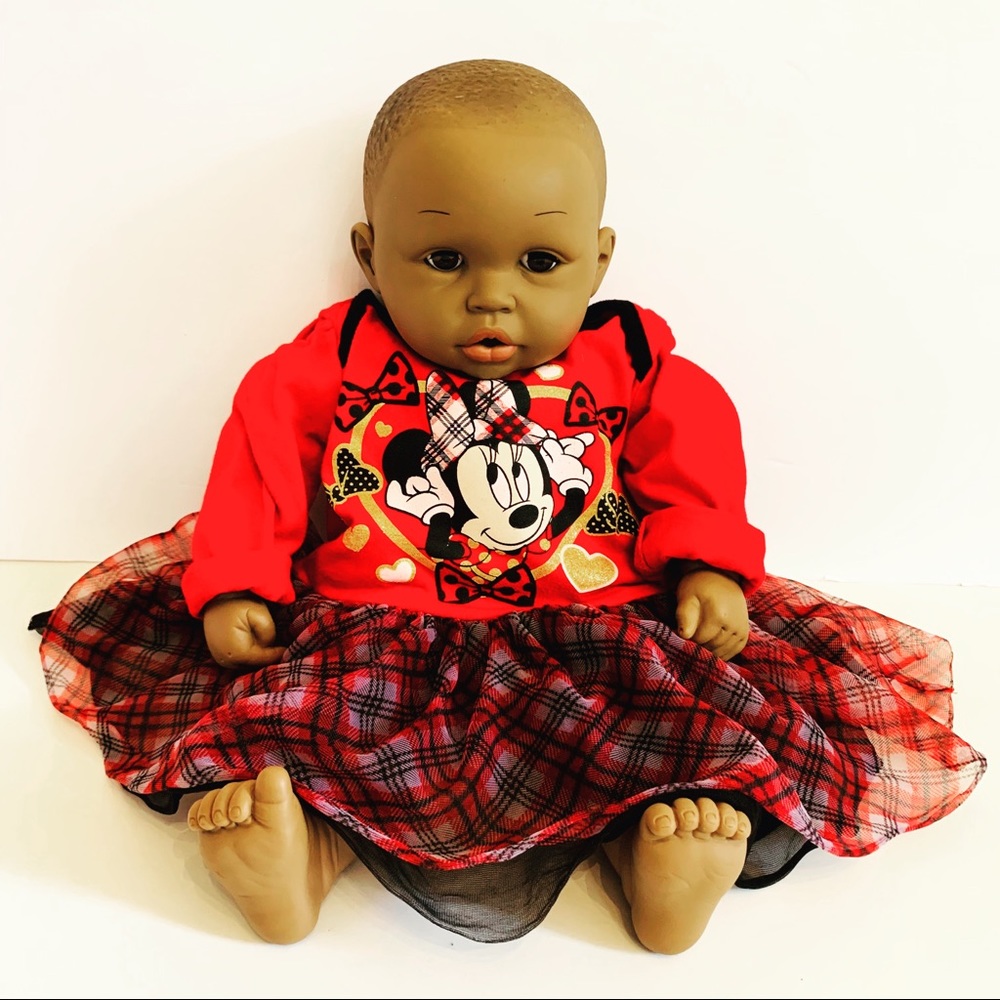 VTG AFRICAN AMERICAN ETHNIC BABY DOLL 18”
